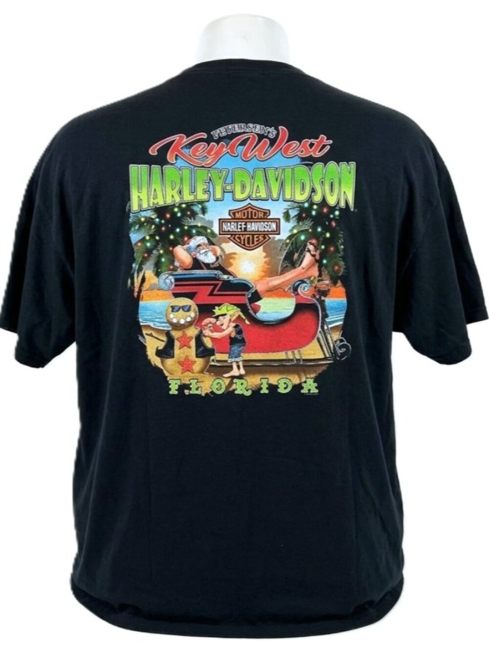 HARLEY-DAVIDSON Graphic T-Shirt. Plus Size 5XL